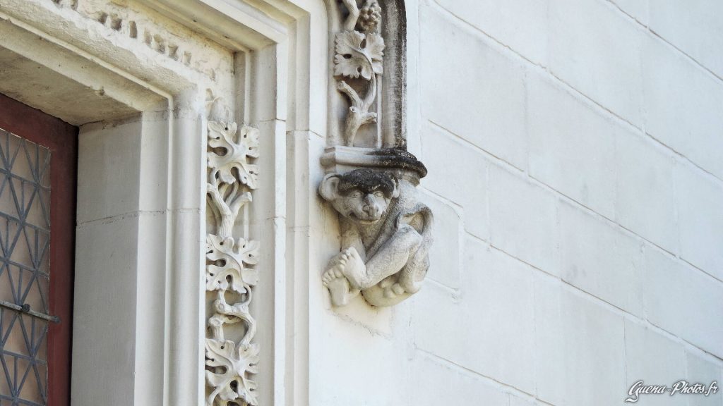 Détail d'une des façades du château des ducs de Bretagne, à Nantes, dans le département de la Loire-Atlantique.