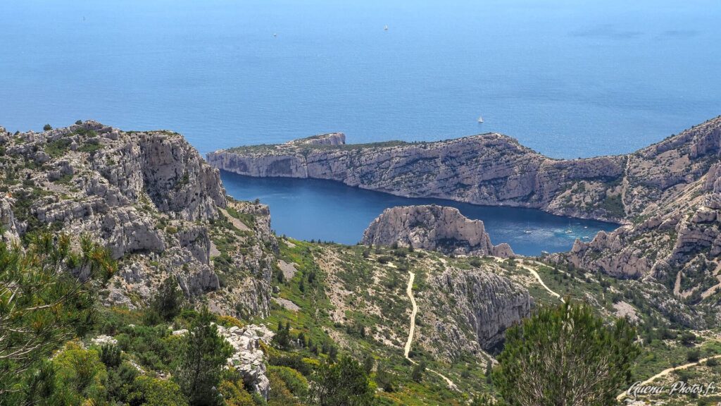 Calanque de Morgiou vue du Mont Puget, Marseille